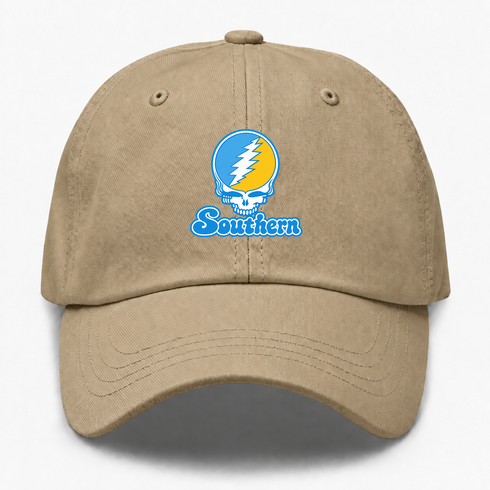 Southern Stealie Premium Unisex Dad Hat — Design: Southern University — Khaki