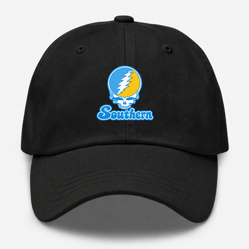 Southern Stealie Premium Unisex Dad Hat — Design: Southern University — Black