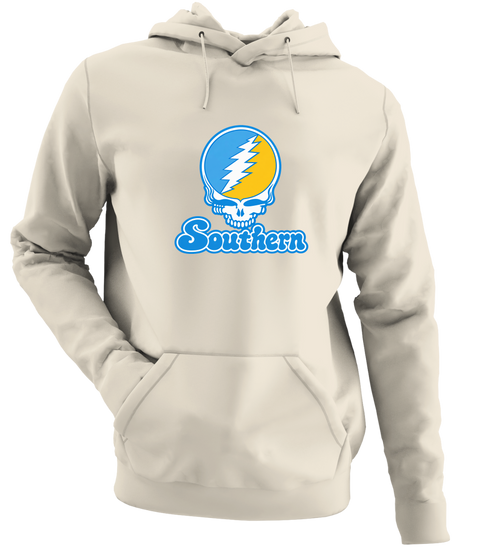 Southern Stealie Premium Unisex Hoodie — Design: Southern University — Sand