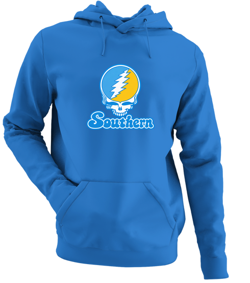 Southern Stealie Premium Unisex Hoodie — Design: Southern University — Heather Royal