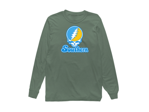 Southern Stealie Premium Unisex Long-Sleeve — Design: Southern University — Light Green