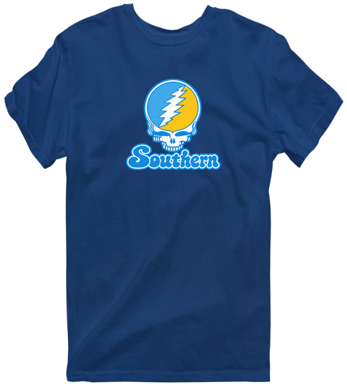 Southern Stealie Premium Unisex T-Shirt — Design: Southern University — Navy