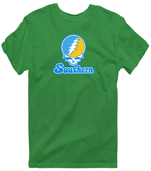 Southern Stealie Premium Unisex T-Shirt — Design: Southern University — Irish Green