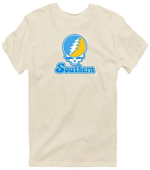 Southern Stealie Premium Unisex T-Shirt — Design: Southern University — Sand