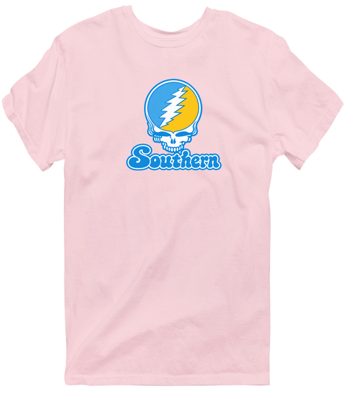 Southern Stealie Premium Unisex T-Shirt — Design: Southern University — Light Pink
