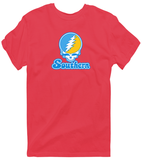 Southern Stealie Premium Unisex T-Shirt — Design: Southern University — Heather Red