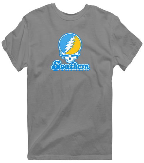 Southern Stealie Premium Unisex T-Shirt — Design: Southern University — Dark Heather