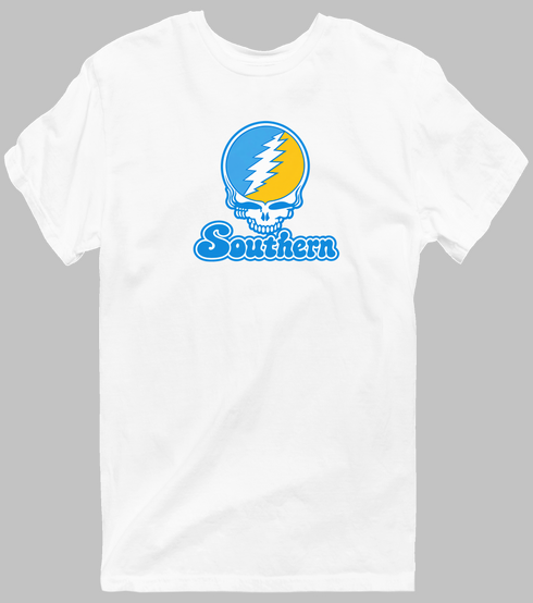 Southern Stealie Premium Unisex T-Shirt — Design: Southern University — White