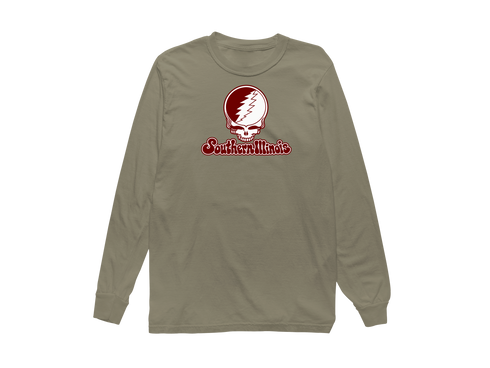 Southern Illinois Stealie Premium Unisex Long-Sleeve — Design: Southern Illinois University — Sandstone