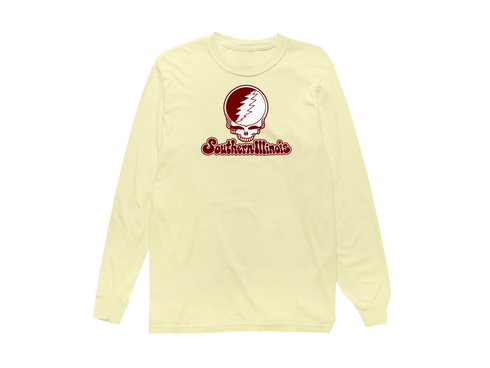 Southern Illinois Stealie Premium Unisex Long-Sleeve — Design: Southern Illinois University — Butter