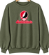Southern Illinois Stealie Premium Unisex Crewneck — Design: Southern Illinois University Edwardsville — Military Green