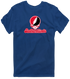 Southern Illinois Stealie Premium Unisex T-Shirt — Design: Southern Illinois University Edwardsville — Navy