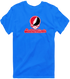 Southern Illinois Stealie Premium Unisex T-Shirt — Design: Southern Illinois University Edwardsville — Royal