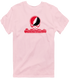 Southern Illinois Stealie Premium Unisex T-Shirt — Design: Southern Illinois University Edwardsville — Light Pink