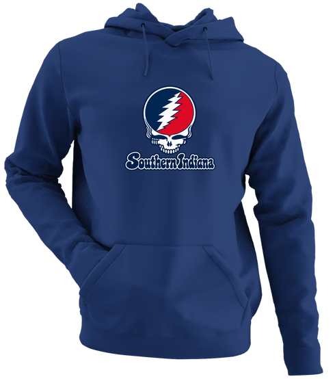 Southern Indiana Stealie Premium Unisex Hoodie — Design: Southern Indiana University of — Navy