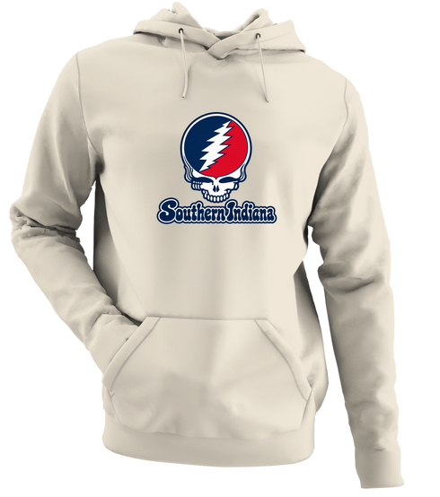 Southern Indiana Stealie Premium Unisex Hoodie — Design: Southern Indiana University of — Sand