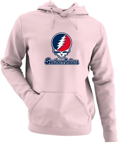 Southern Indiana Stealie Premium Unisex Hoodie — Design: Southern Indiana University of — Light Pink