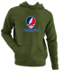Southern Indiana Stealie Premium Unisex Hoodie — Design: Southern Indiana University of — Military Green