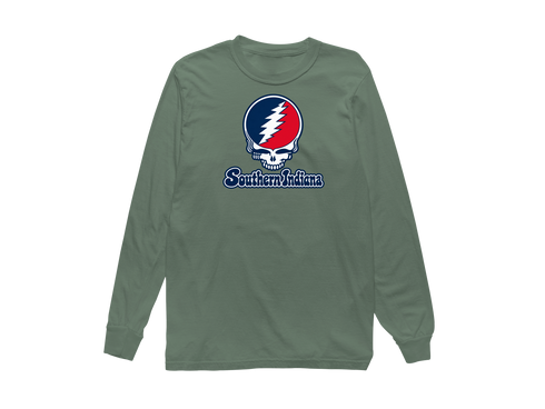 Southern Indiana Stealie Premium Unisex Long-Sleeve — Design: Southern Indiana University of — Light Green