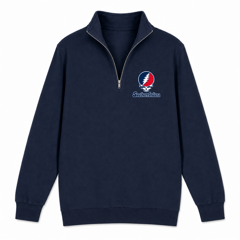 Southern Indiana Stealie Premium Unisex Quarter-Zip — Design: Southern Indiana University of — Navy