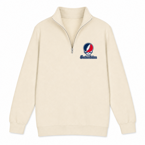 Southern Indiana Stealie Premium Unisex Quarter-Zip — Design: Southern Indiana University of — Sand