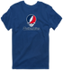 Southern Indiana Stealie Premium Unisex T-Shirt — Design: Southern Indiana University of — Navy