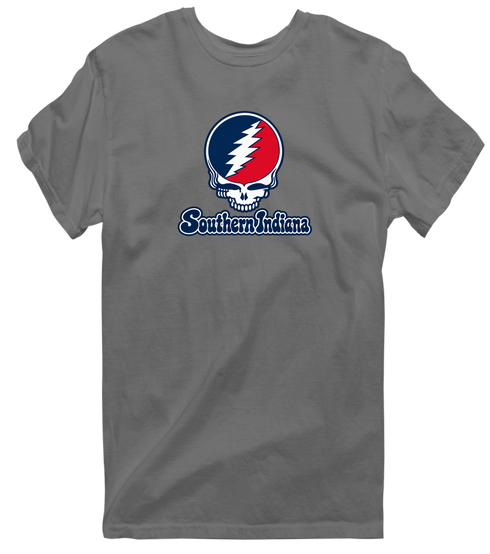 Southern Indiana Stealie Premium Unisex T-Shirt — Design: Southern Indiana University of — Charcoal