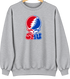Southern Methodist Stealie Premium Unisex Crewneck — Design: Southern Methodist University — Sport Grey