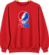 Southern Methodist Stealie Premium Unisex Crewneck — Design: Southern Methodist University — Red