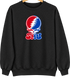 Southern Methodist Stealie Premium Unisex Crewneck — Design: Southern Methodist University — Black