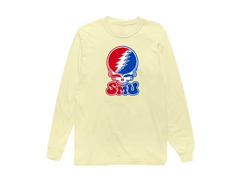 Southern Methodist Stealie Premium Unisex Long-Sleeve — Design: Southern Methodist University — Butter