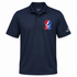 Southern Methodist Stealie Premium Unisex Polo — Design: Southern Methodist University — Navy