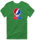 Southern Methodist Stealie Premium Unisex T-Shirt — Design: Southern Methodist University — Irish Green