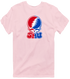 Southern Methodist Stealie Premium Unisex T-Shirt — Design: Southern Methodist University — Light Pink
