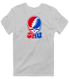 Southern Methodist Stealie Premium Unisex T-Shirt — Design: Southern Methodist University — Sport Grey