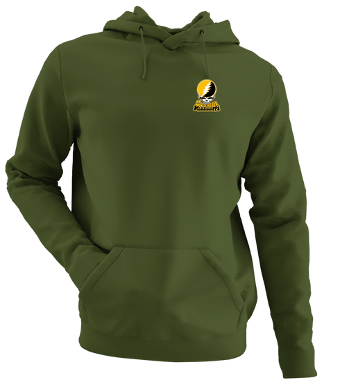 Southern Mississippi Stealie Premium Unisex Hoodie — Design: Southern Mississippi University — Military Green