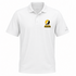 Southern Mississippi Stealie Premium Unisex Polo — Design: Southern Mississippi University — White