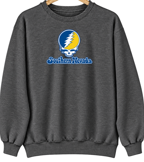 Southern Nevada Stealie Premium Unisex Crewneck — Dark Heather