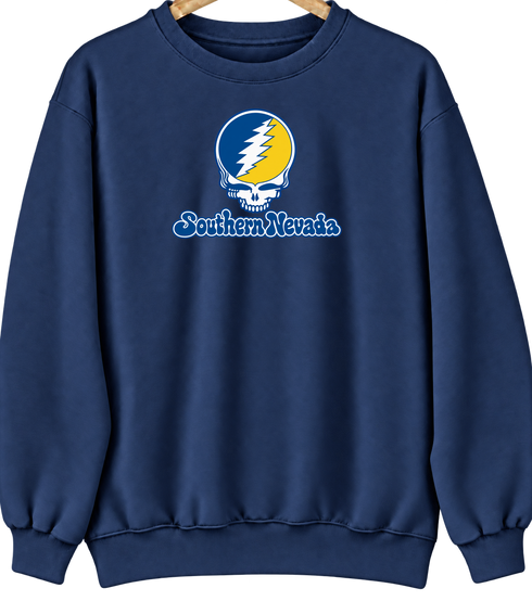 Southern Nevada Stealie Premium Unisex Crewneck — Navy