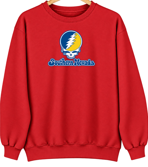 Southern Nevada Stealie Premium Unisex Crewneck — Red