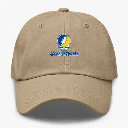 Southern Nevada Stealie Premium Unisex Dad Hat — Design: Southern Nevada College of — Khaki