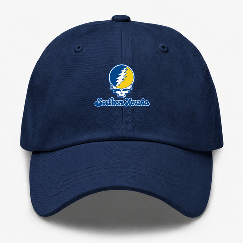 Southern Nevada Stealie Premium Unisex Dad Hat — Design: Southern Nevada College of — Navy