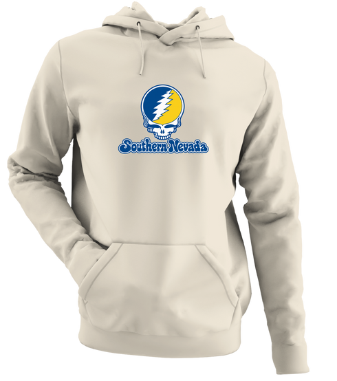 Southern Nevada Stealie Premium Unisex Hoodie — Design: Southern Nevada College of — Sand