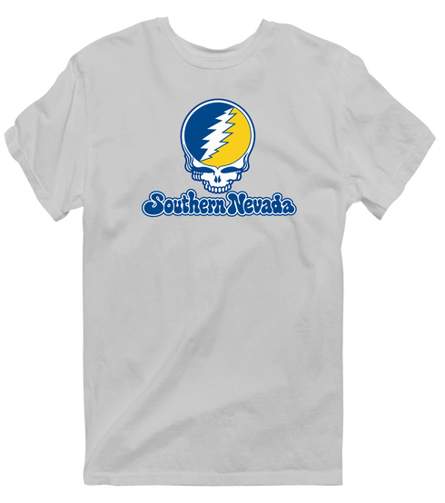 Southern Nevada Stealie Premium Unisex T-Shirt — Design: Southern Nevada College of — Sport Grey
