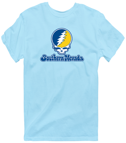 Southern Nevada Stealie Premium Unisex T-Shirt — Design: Southern Nevada College of — Light Blue