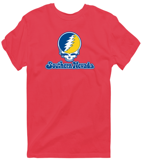 Southern Nevada Stealie Premium Unisex T-Shirt — Design: Southern Nevada College of — Heather Red