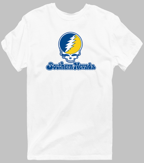 Southern Nevada Stealie Premium Unisex T-Shirt — Design: Southern Nevada College of — White