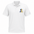 Southern New Hampshire Stealie Premium Unisex Polo — Design: Southern New Hampshire University — White