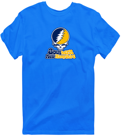 Southern New Hampshire Stealie Premium Unisex T-Shirt — Design: Southern New Hampshire University — Royal