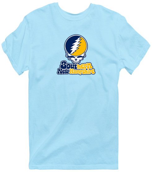 Southern New Hampshire Stealie Premium Unisex T-Shirt — Design: Southern New Hampshire University — Light Blue